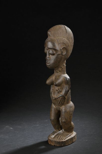 Figure féminine Baoulé, Côte d'Ivoire
Représentée...