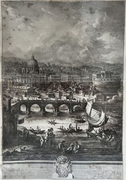 null D'après Giuseppe Vasi (1710 -1782) 
Vues de Rome, dédiée au pape Clément XIII...