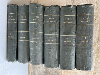 null Mode de Paris, XIXème siècle
Ensemble de six volumes contenant environ 1180...