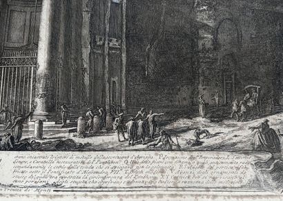 null After Giovanni Battista Piranesi (1720-1778)
Four views of Rome: Pantheon, Piazza...