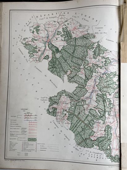 null NEVERS, 1878
Cantonal Atlas of the Department of Nièvre
On a scale of 1/40,000,...