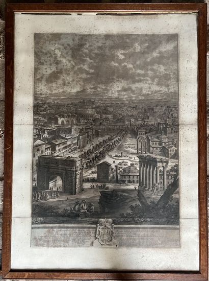 null D'après Giuseppe Vasi (1710 -1782) 
Vues de Rome, dédiée au pape Clément XIII...