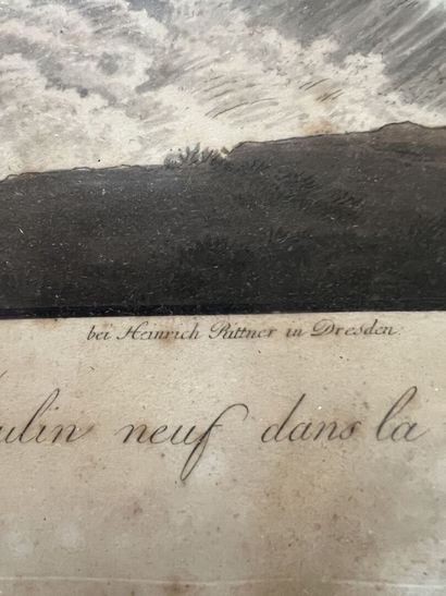 null D'après Johann Friedrich Wizani (1770-1838). 
Vue de la Cascade du Moulin neuf...