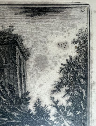 null D'après Giovanni Battista Piranesi dit Piranèse( 1720-1778)
Quatre vues de Rome...