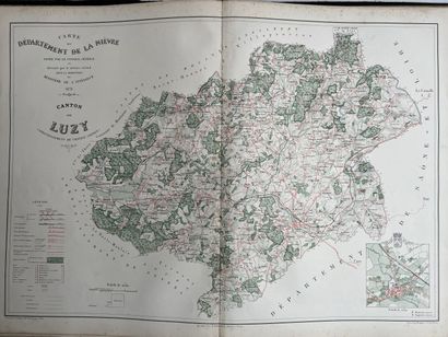null NEVERS, 1878
Cantonal Atlas of the Department of Nièvre
On a scale of 1/40,000,...