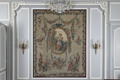 BEAUVAIS, Louis XVI period
Tapestry in wool...