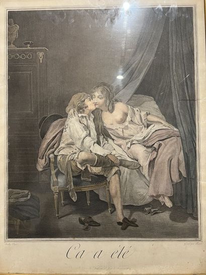 null After BOILLY, engraved by Texier
"ça ira" and "ça a été", 
Pair of engravings
52...