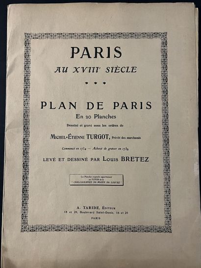 null Plan de Paris, Turgot
Réédition Taride, fin XIXe
20 planches
53 x 38 cm
