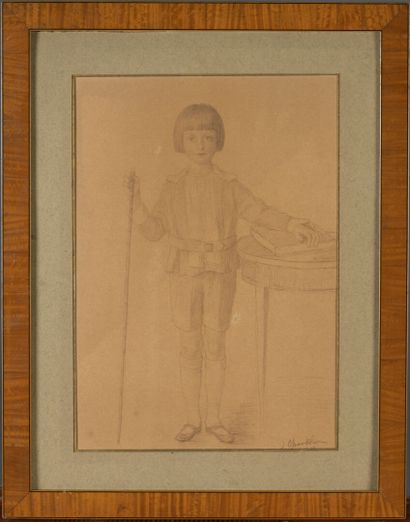 Yvan CHOUKLIN
Portrait d'une jeune garçon
Sanguine
Signé...