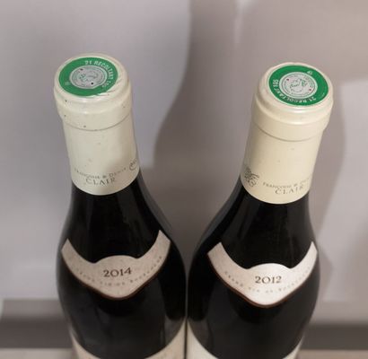 null 2 bouteilles SANTENAY 1er cru "Clos de Tavannes" - Françoise & Denis CLAIR 2012...