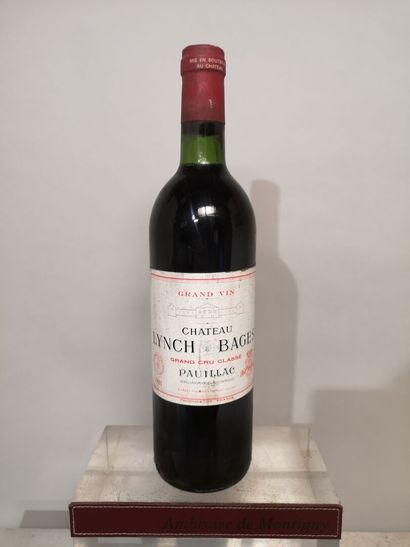 null 1 bouteille Château LYNCH BAGES - 5e Gcc Pauillac 1981	
Etiquette légèrement...