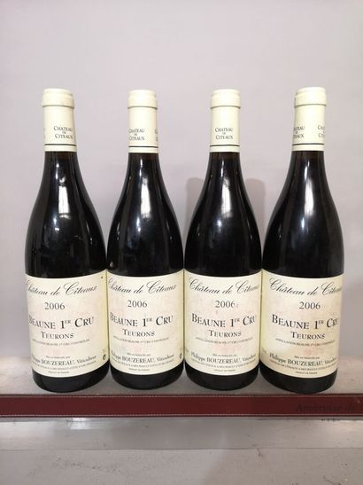 null 4 bouteilles BEAUNE 1er cru "Teurons" - Domaine Philippe BOUZEREAU (Château...
