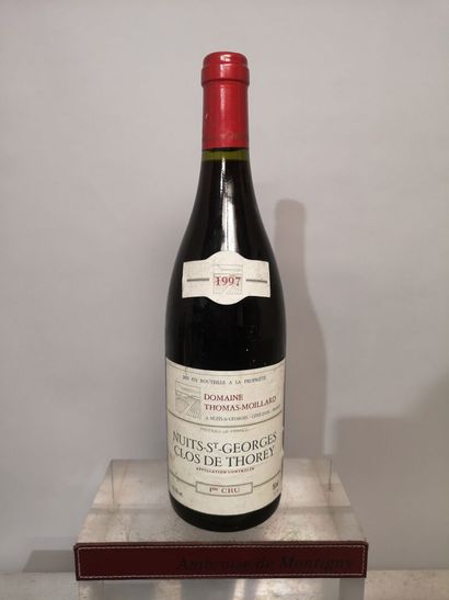 null 1 bouteille NUITS St. GEORGES 1er cru "Clos de Thorey" - THOMAS MOILLARD 1997	
Etiquettes...