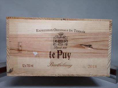null 12 bouteilles Château Le PUY Cuvée "Barthélémy" - Francs Cotes de Bordeaux 2018...