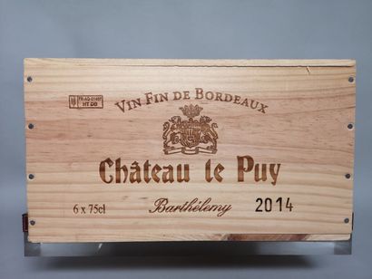 null 6 bouteilles Château Le PUY Cuvée "Barthélémy" - Francs Cotes de Bordeaux 2014...