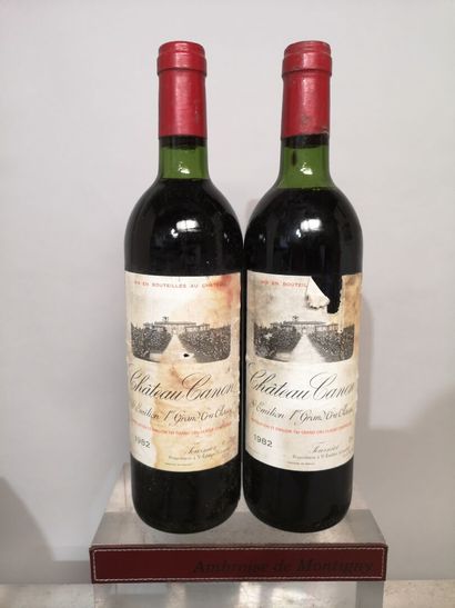null 2 bouteilles Château CANON - 1er Gcc Saint Emilion	1982	Etiquettes légèrement...