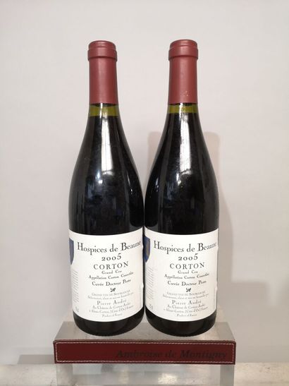 null 2 bouteilles CORTON Grand cru HOSPICES de BEAUNE "Cuvée Docteur Peste" (Pierre...