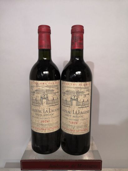 null 2 bouteilles Château La LAGUNE - 3e Gcc Haut Médoc 1978	
Etiquettes légèrement...