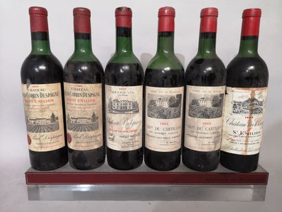 null 6 bottles BORDEAUX DIVERS FOR SALE AS IS 
2 Ch. GRAND CORBIN DESPAGNE 1959 -...