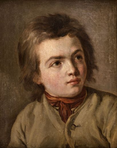 null Nicolas Bernard LÉPICIÉ (Paris, 1735-1784)
Portrait de jeune garçon en buste...