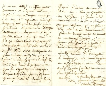 null Anne-Louis GIRODET-TRIOSON. L.A.S., [mai-juin 1819 ?], à Étienne de REISET ;...