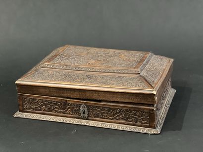 null Wooden box of Saint Lucia, late 17th-early 18th century
Rectangular shape, decorated...