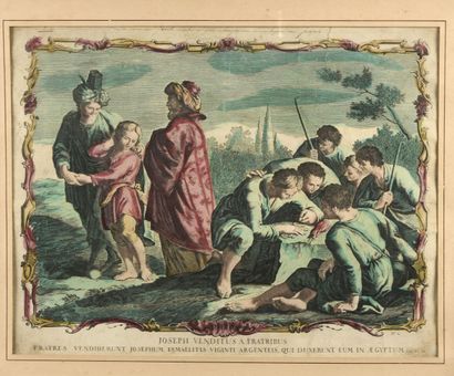 null 18th century ITALIAN school
Story of Joseph and Putiphar
Suite of four engravings...