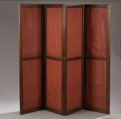 null Mahogany screen with four leaves, 19th century
H. 168 L. 48 cm