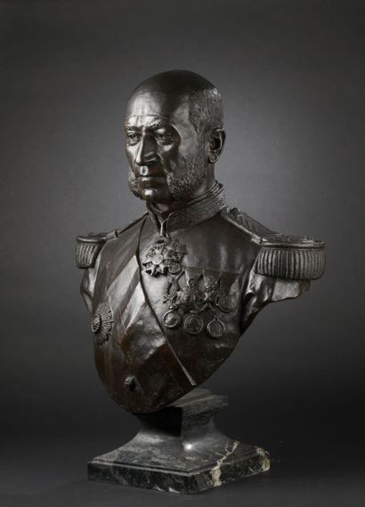 Jean-André DELORME (1829-1905)
Buste du vice-amiral...