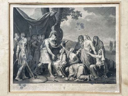 null French school XIXth
Cincinatus receiving the ambassadors of Rome & Coriolan...