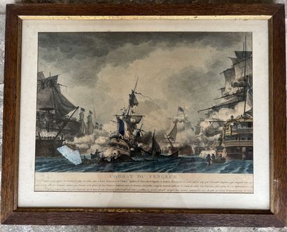 null D'après Yves-Marie le GOUAZ, XVIIIe
Combat du vengeur
Gravure colorée, dessiné...