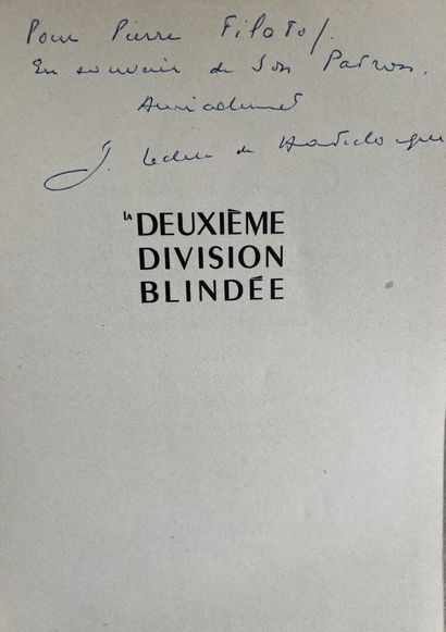 null La deuxième Division Blindée par le Général Leclerc en France
Combats et combattants
In-4,...