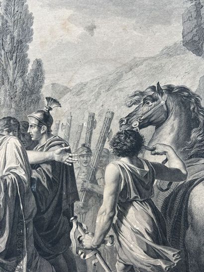 null Ecole française XIXe
Cincinatus recevant les ambassadeurs de Rome & Coriolan...