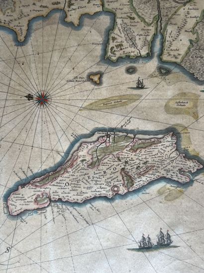null "Insulae Divi Martini et Uliarus Vulgo l'Isle de Re et Oleron"
Engraved map...