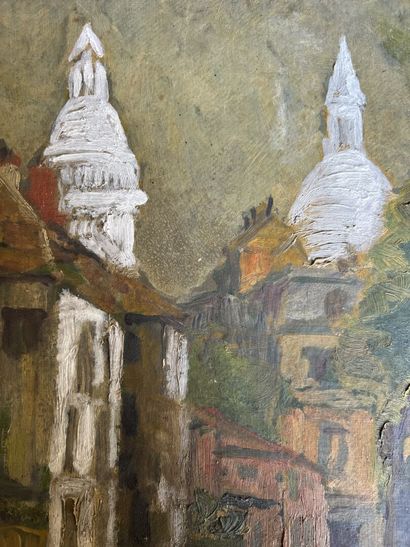 null Yvan Got, 20th century 
View of the Sacré Coeur on the front, view of the sea...