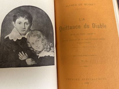 null Alfred de Musset,
Trois éditions originales, l'une abritant un mot signé de...