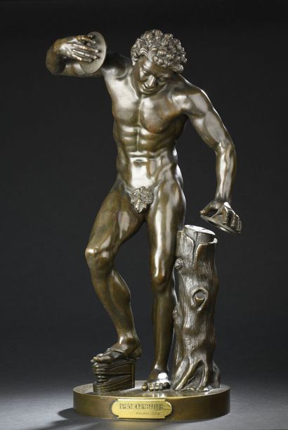 Isaak DUCHEMIN (XIXe siècle)
Faune Cymbalier
Bronze...