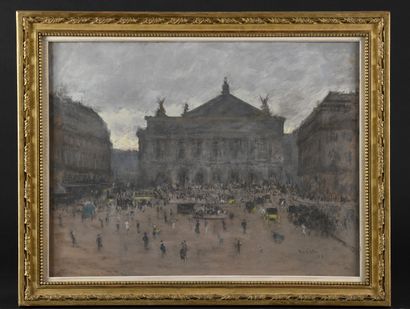 null Siebe Johannes TEN CATE 
(Sneek, 1858 - Paris, 1908)
Opéra
Gouache.
Signée et...