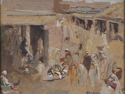 null Adolphe GUMERY (1861-1943)
Orientalist scenes
Two oils on isorel.
25,5 x 33...