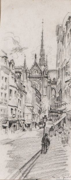 Eugène Véder (1876-1936)
Lot de sept dessins
Paris,...