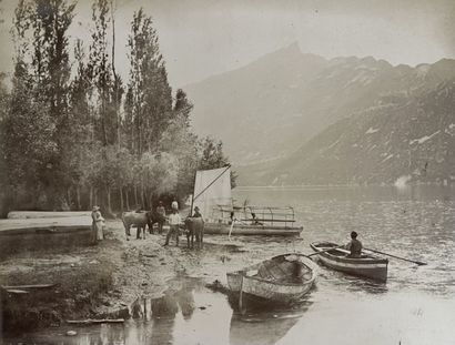 null Georges BRUN (1841-1917) 
Picturesque Savoy, Aix-les-Bains, its lake and surroundings
Album...