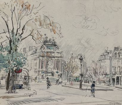 null Eugène Véder (1876-1936)
Lot de sept dessins
Paris, rue Mouffetard 21 oct 23...