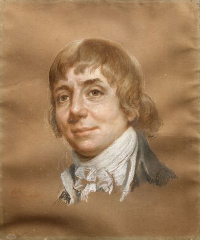 Joseph DUCREUX (1735-1802)
Tête d'homme
Pastel.
Inscription...