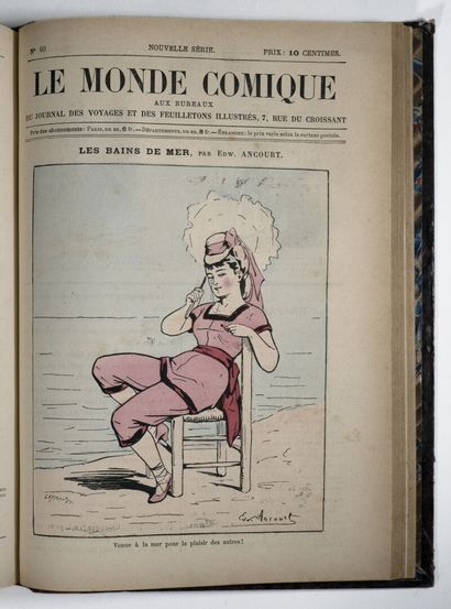 [Caricature]. MONDE (LE) COMIQUE. Paris, Aux bureaux du Journal des Voyages [puis...