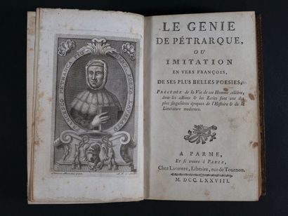 [Pétrarque] ; [ROMAN (Jean-Joseph-Thérèse)]. Le génie de Pétrarque, ou Imitation...