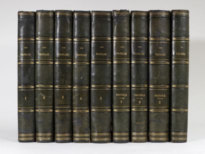 FRANÇAIS (Les) peints par eux-mêmes. Encyclopédie morale du dix-neuvième siècle. [Et] Le Prisme. Paris, L. Curmer, 1840-1842. 