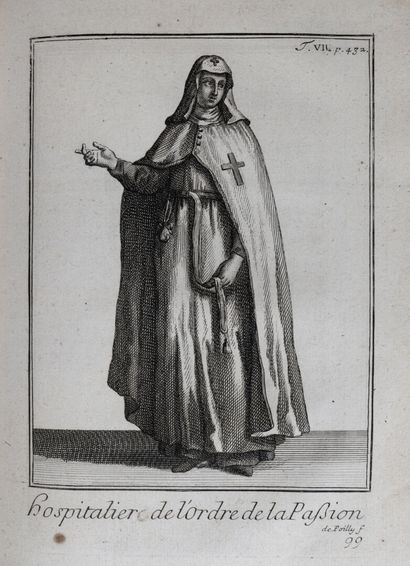 [Costume]. [HÉLYOT (Hippolyte); BULLOT (M.)]. Histoire des ordres monastiques, religieux...