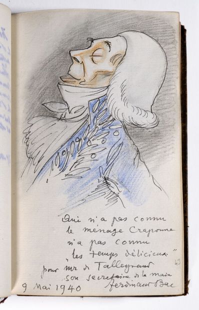 [Manuscrit]. [DONNAY (Maurice) et al.]. Liber amicorum de Pierre et Henriette Craponne, propriétaires du presbytère de Vardes à Neuf Marché (Seine-Maritime). 1928-1971.