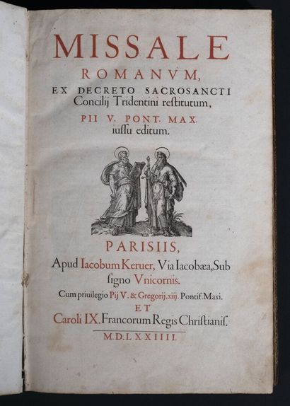 [Livre du XVIe siècle]. MISSALE ROMANUM, ex decreto sacrosancti Concilii Tridentini...