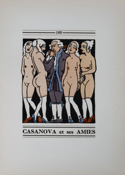 6 volumes. HÉMARD (Joseph). Galerie des belles amours. Paris, Kieffer, 1935. In-8,...